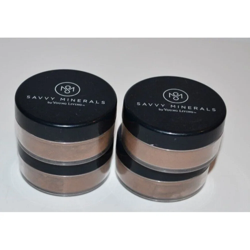 Young Living Savvy Minerals Foundation Shade Dark #4  20861 4pc set  NEW